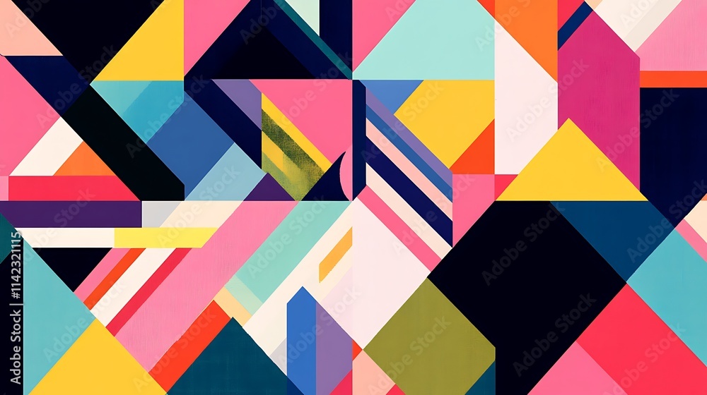 Abstract geometric art with vibrant colors and shapes. (23) Abstract geometric art with vibrant colors and shapes. (23)
