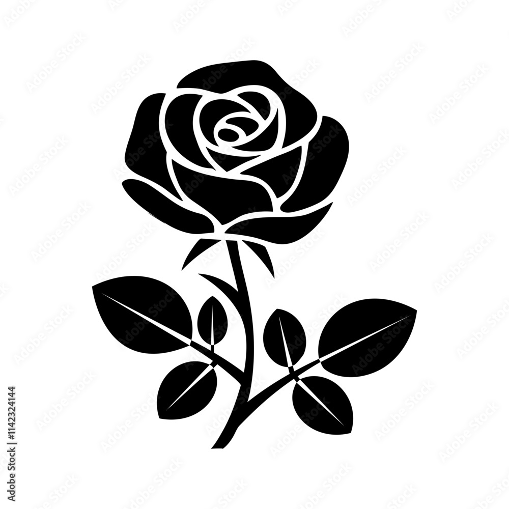 rose vector icon rose vector icon