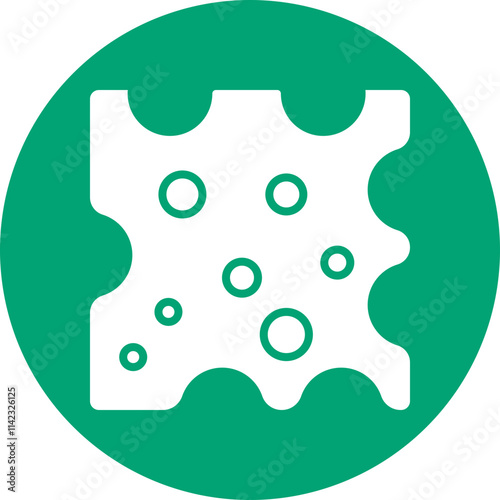 Cream Cheese glyph circle icon