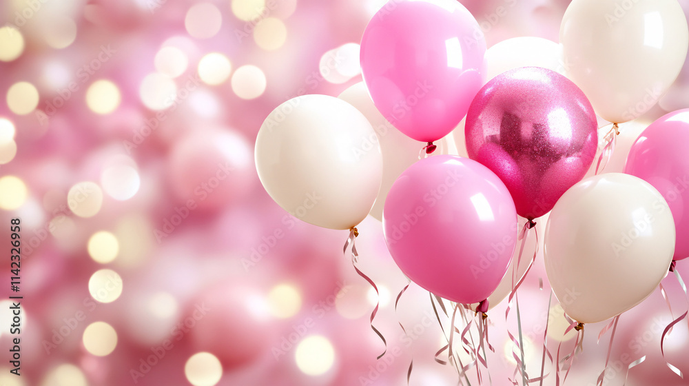 Festive background with balloons and scattered golden confetti. Premium background for a festive birthday celebration.
Festive background with balloons and scattered golden confetti. Premium background for a festive birthday celebration.