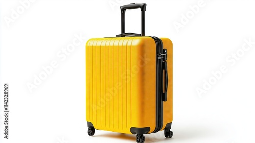 Wallpaper Mural modern yellow travel bag for travel isolated on white background Torontodigital.ca