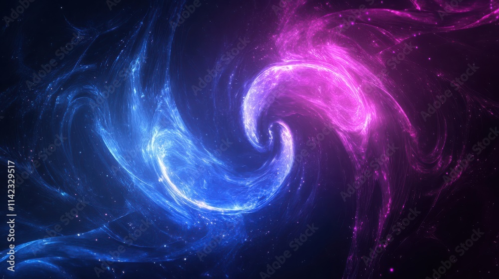 Celestial Swirl A Cosmic Dance of Blue and Purple Nebulae Celestial Swirl A Cosmic Dance of Blue and Purple Nebulae