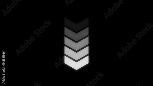 Wallpaper Mural down directional arrows symbol. Warning striped arrow. Safety type.down direction arrow animation, Arrow Loop Animation direction concept, animated arrows Torontodigital.ca