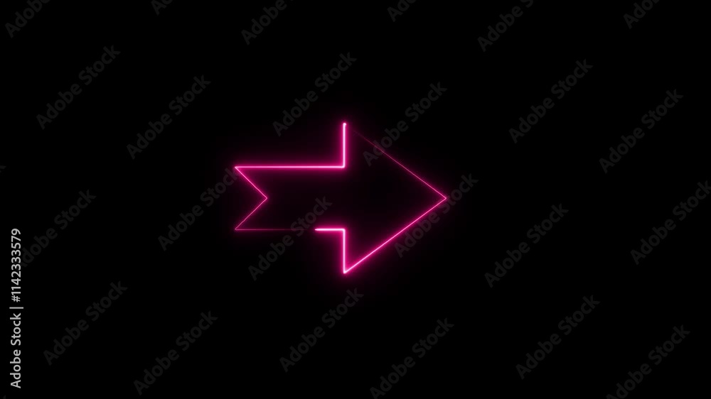 Neon colorful arrow icon. neon light right arrows. shining direction arrows. Glowing neon arrow sign on black background. Location indicator for casino, bar, cinema, night club. Neon colorful arrow icon. neon light right arrows. shining direction arrows. Glowing neon arrow sign on black background. Location indicator for casino, bar, cinema, night club.