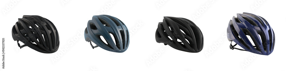 Assortment of Sleek Bicycle Helmets Showcasing Safety and Style for Active Lifestyles Various bicycle helmet designs in different colors and styles Assortment of Sleek Bicycle Helmets Showcasing Safety and Style for Active Lifestyles Various bicycle helmet designs in different colors and styles