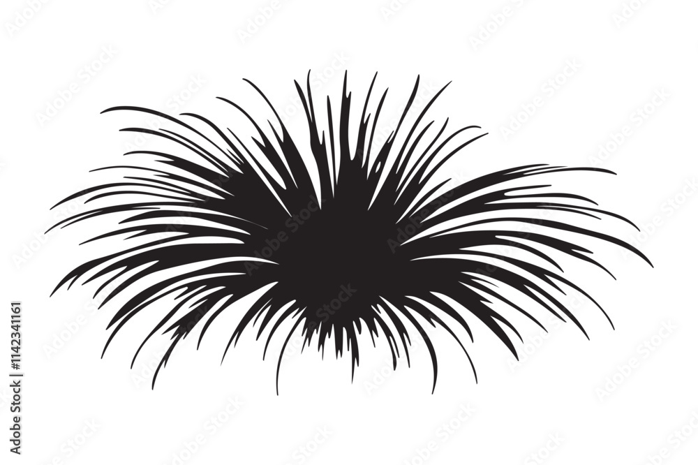 Fireworks Silhouette Vector illustration Fireworks Silhouette Vector illustration