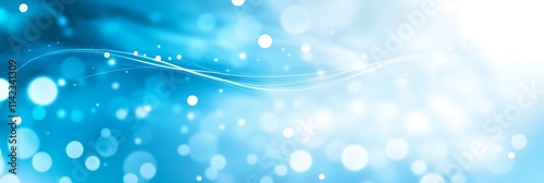 Obraz na płótnie Wave technology theme background with blue data tones and expansive copy space w salonie