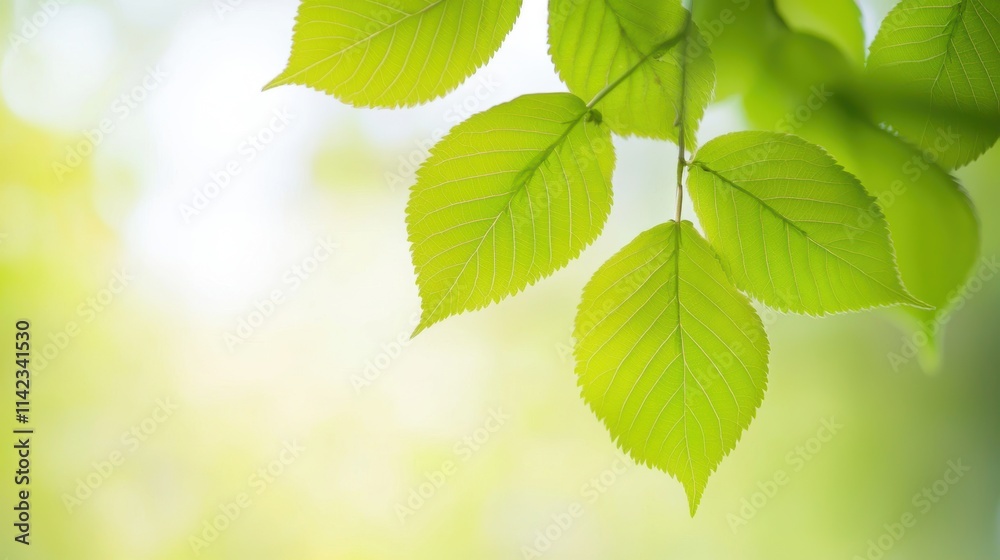 Closeup of green leaves in a blurred nature background Closeup of green leaves in a blurred nature background