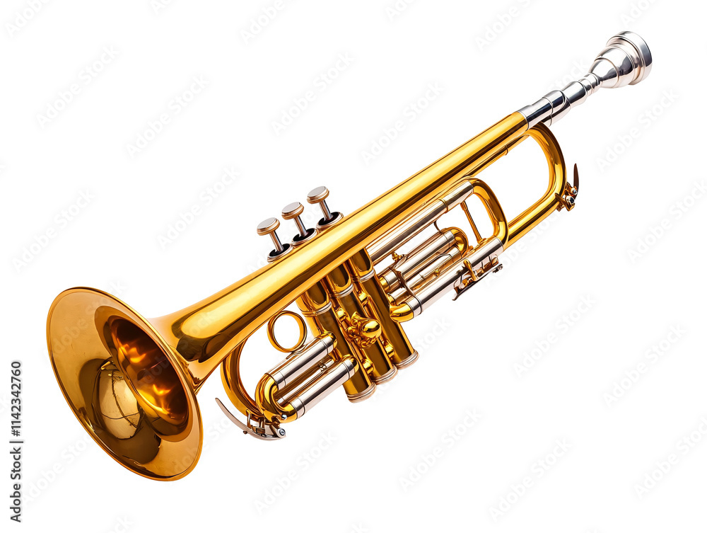Obraz premium a close up of a trumpet