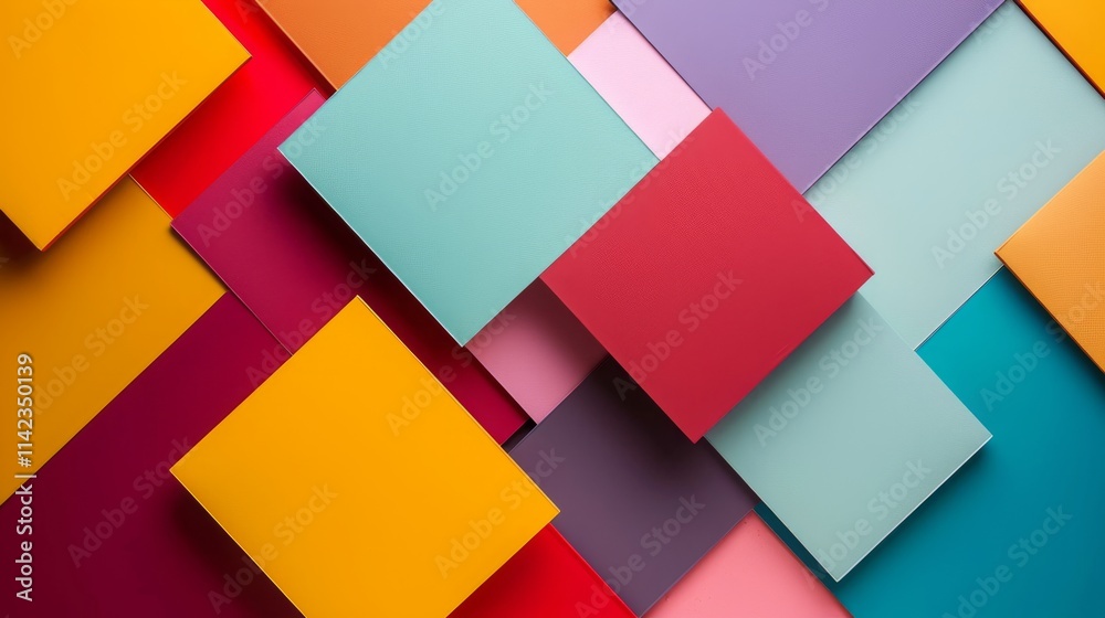Abstract Geometric Pattern with Vibrant Colors Abstract Geometric Pattern with Vibrant Colors
