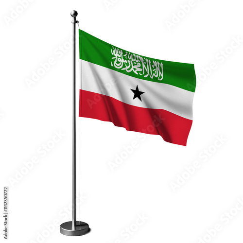 Somaliland flag 4 isolated, table flag