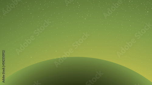 Design of oval silhouette in the space background