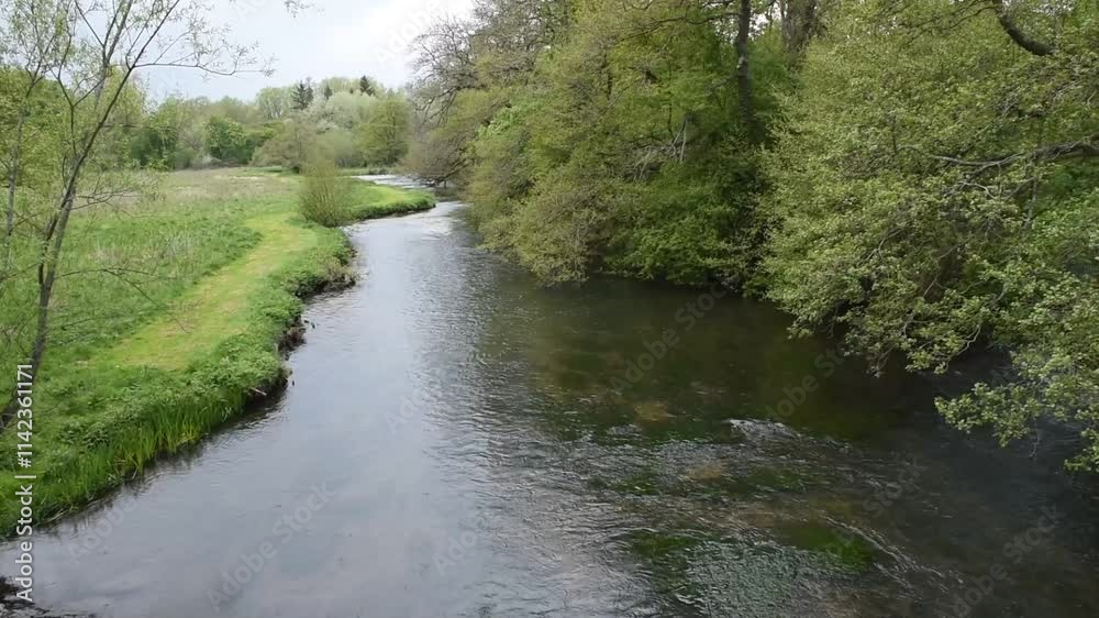 Beautiful river in the Derbyshire countryside during Spring Beautiful river in the Derbyshire countryside during Spring