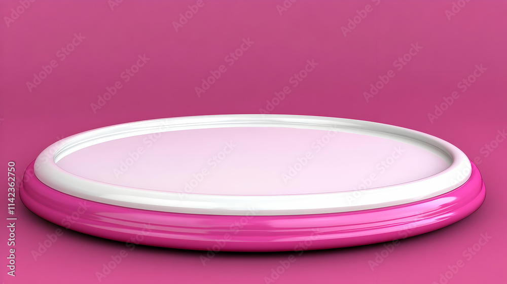 Pink and White 3D Abstract Background Render Pink and White 3D Abstract Background Render