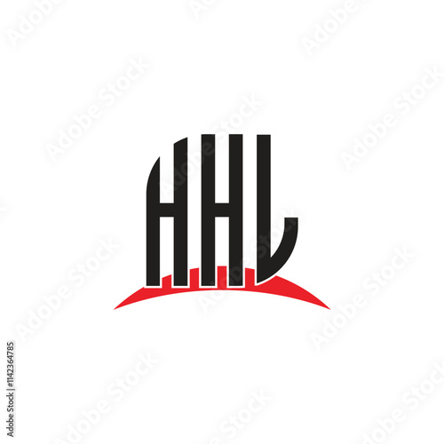 HHL letter logo design with white background in illustrator, vector logo modern alphabet font photo