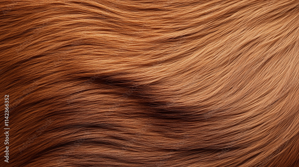 Fototapeta premium Brown hair texture on an animal's back