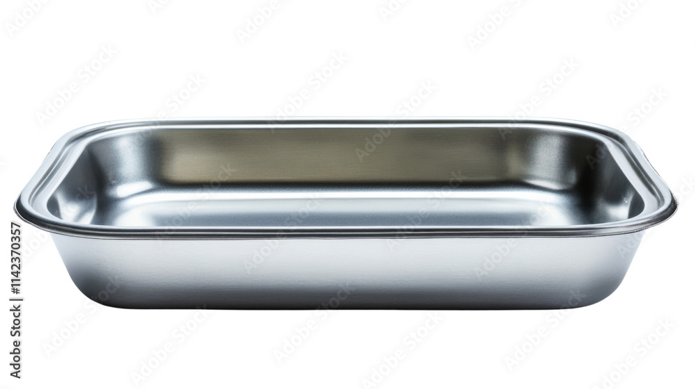 Metal baking dish, isolated on transparent background Metal baking dish, isolated on transparent background