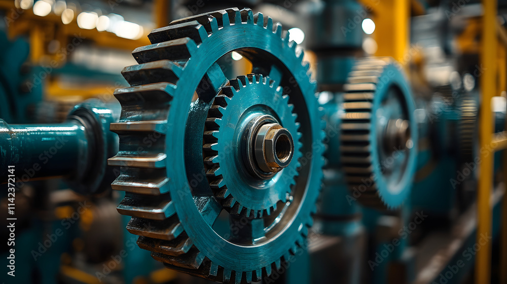 Sophisticated Gear System Representing Business Departments with a Unifying Project Manager at its Center Sophisticated Gear System Representing Business Departments with a Unifying Project Manager at its Center