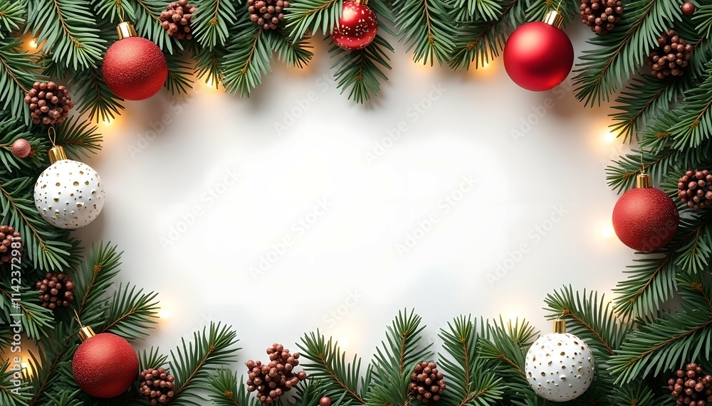 Christmas card with space for wishes Christmas card with space for wishes