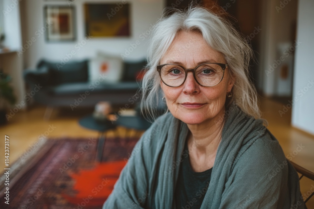 Portrait of a middle aged body positive woman Portrait of a middle aged body positive woman
