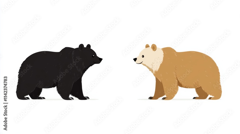 Fototapeta premium Friendly Bear Designs for Natural Light Contexts