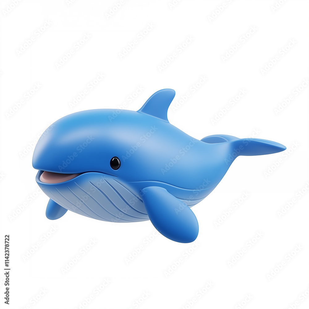 3d cute cartoon whale, isolated on a white background 3d cute cartoon whale, isolated on a white background