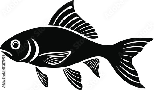 Goldfish Silhouette Illustration