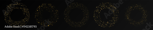 Abstract gold glowing halftone dotted background