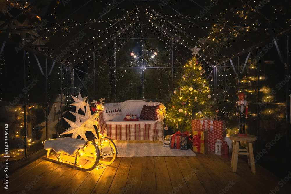 Cozy Christmas interior and decoration Cozy Christmas interior and decoration