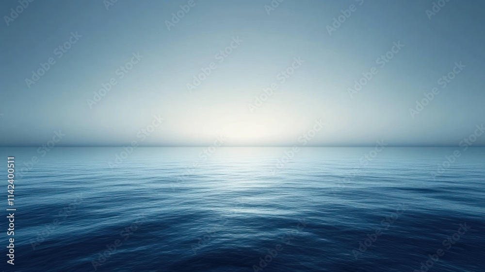 Obraz premium abstract blue background with a soft light gradient, s