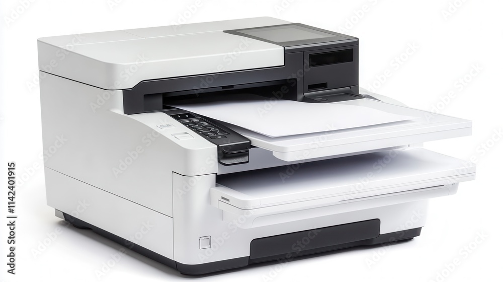 Modern White Printer for Home and Office Use Modern White Printer for Home and Office Use