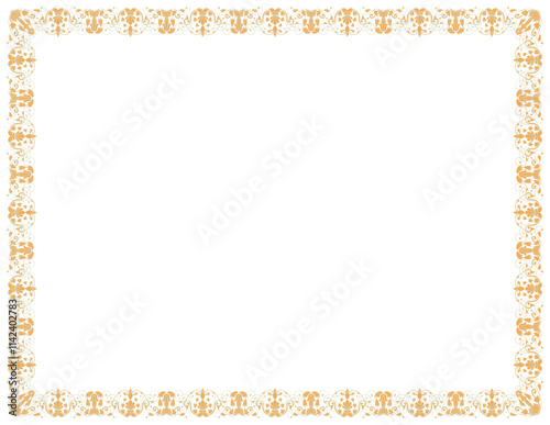 Complex frame, abstract pattern, vintage flowers, for photo frames, cards.