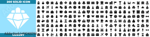 Luxury Solid Editable Icons set.