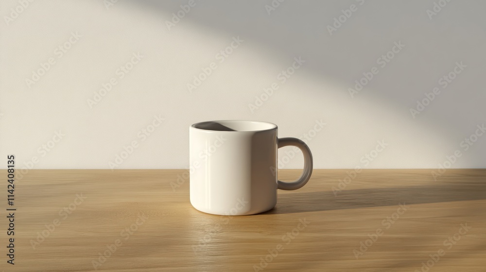 Coffee cup steaming on a wooden table, perfect for morning relaxation on solid white background, Coffee cup steaming on a wooden table, perfect for morning relaxation on solid white background,
