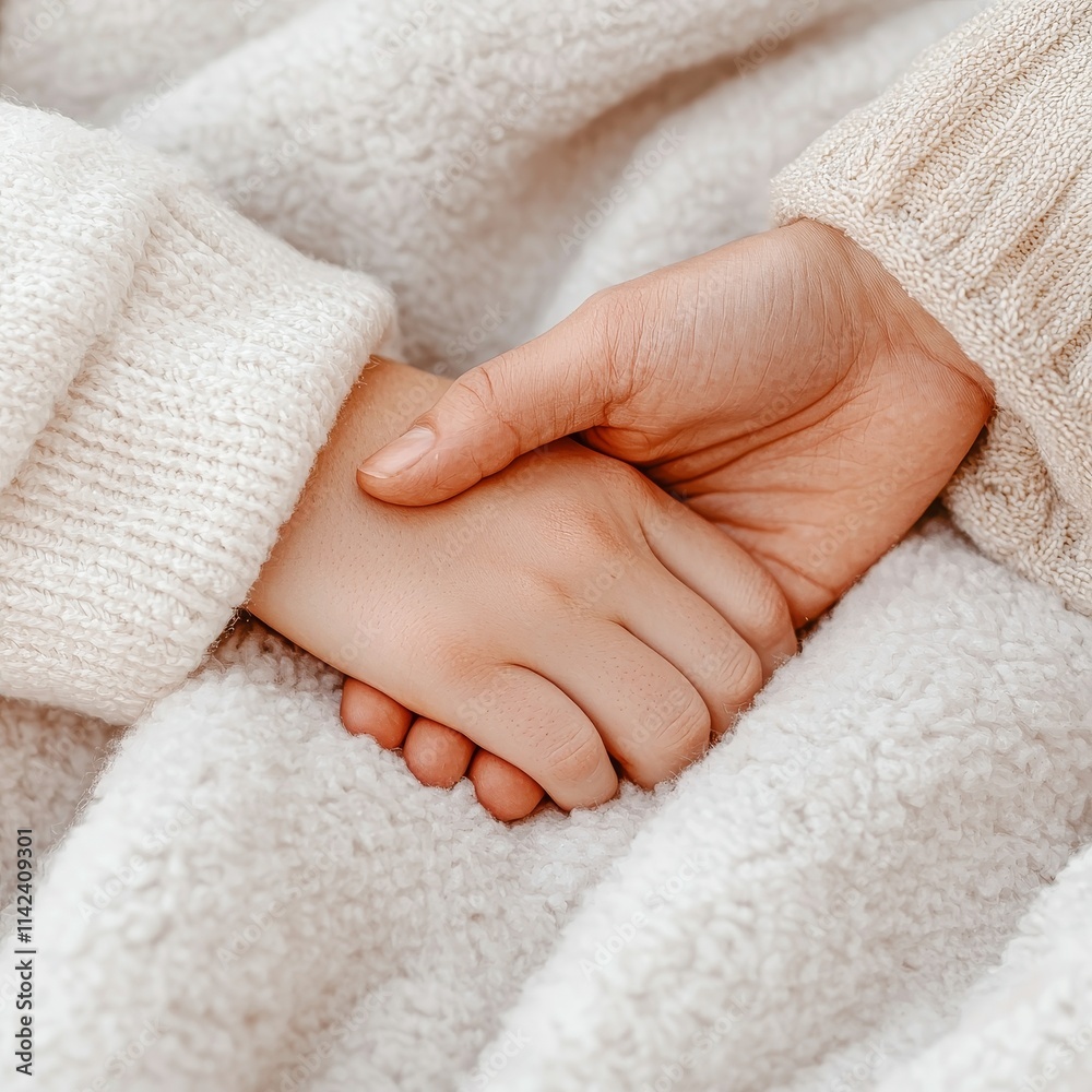 Revitalize a relationship. Tender hands clasped together on a cozy blanket. Revitalize a relationship. Tender hands clasped together on a cozy blanket.