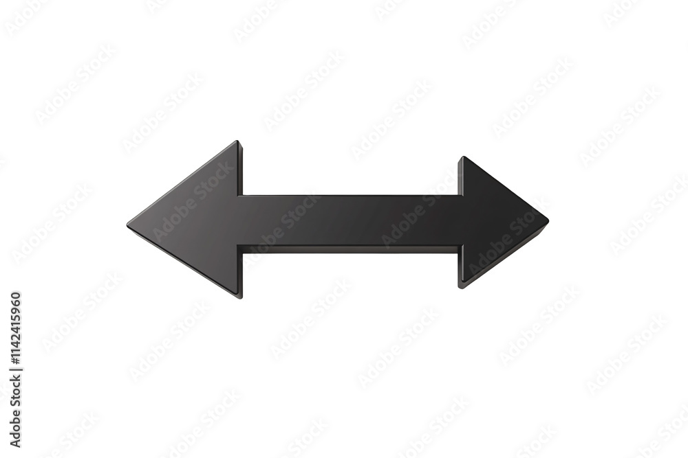 a black arrow pointing to the left a black arrow pointing to the left