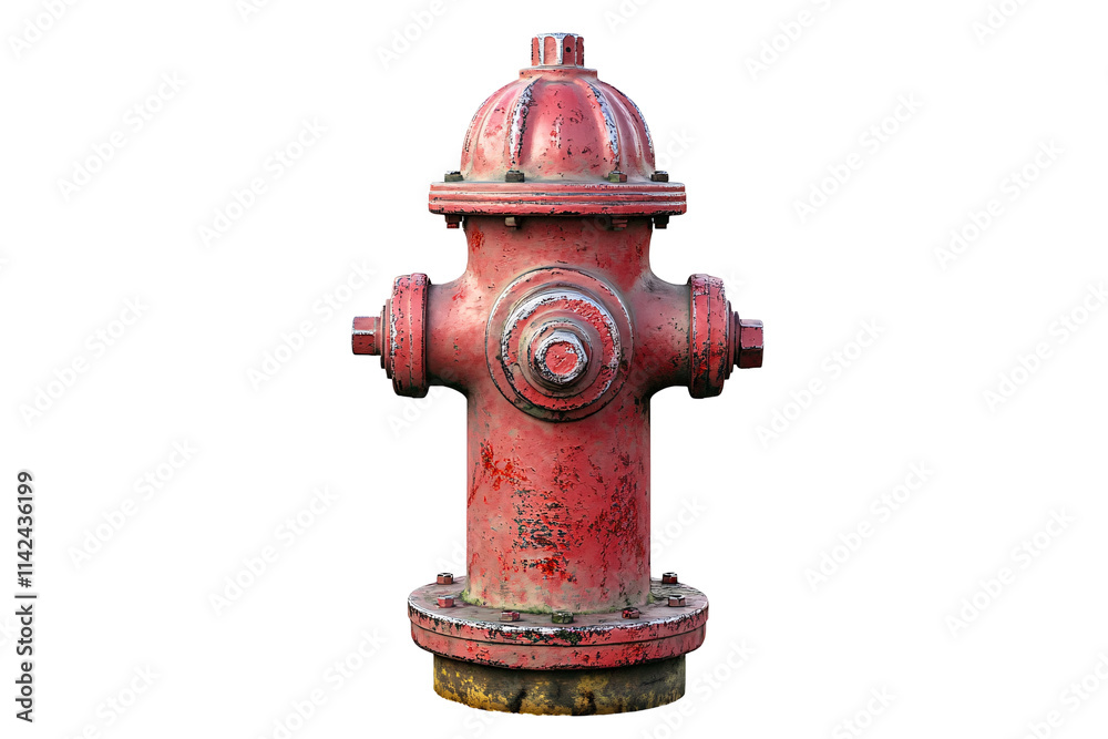 a red fire hydrant with a white background a red fire hydrant with a white background