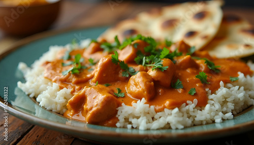 Delicious Butter Chicken with Naan