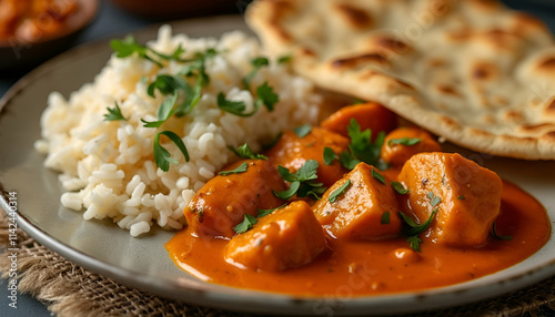 Delicious Butter Chicken with Naan