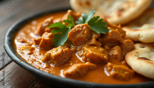 Delicious Butter Chicken with Naan