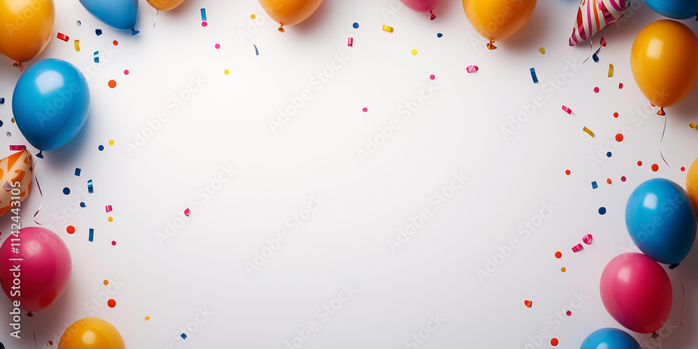 Happy Birthday with balloons background Happy Birthday with balloons background