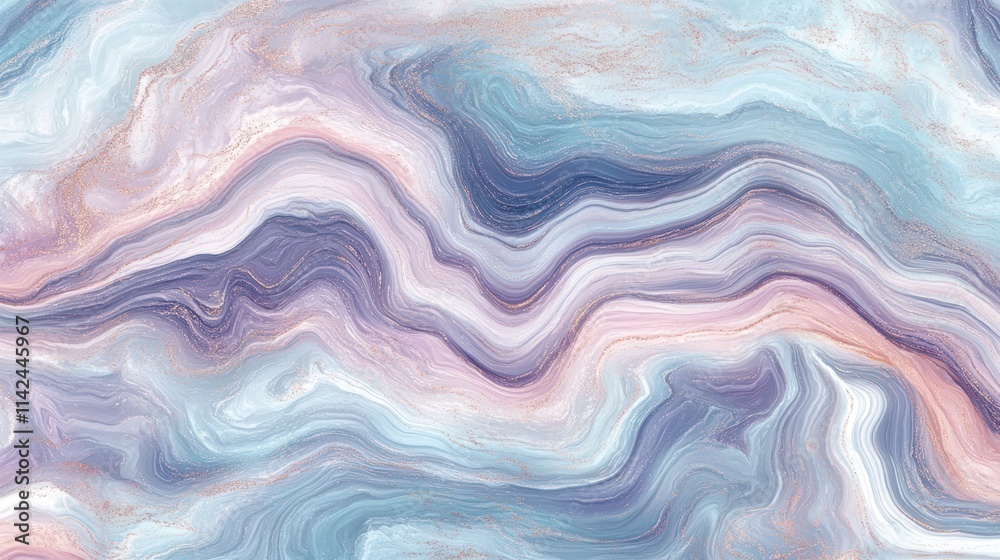 Fototapeta premium Abstract pastel marble texture with gold veins.
