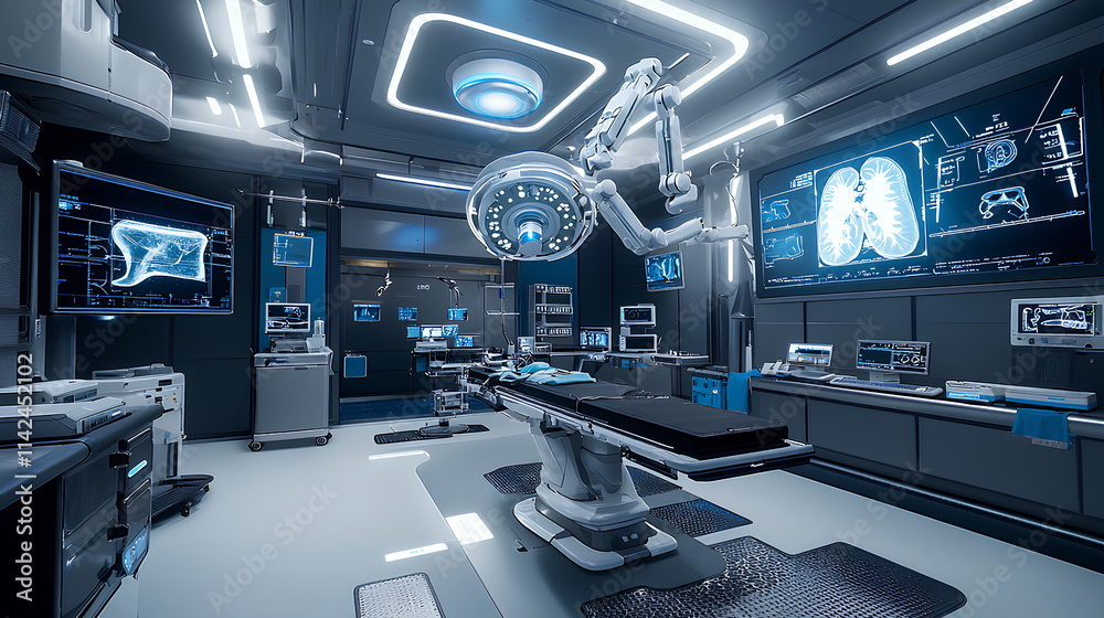 Naklejka premium AI-Powered Futuristic