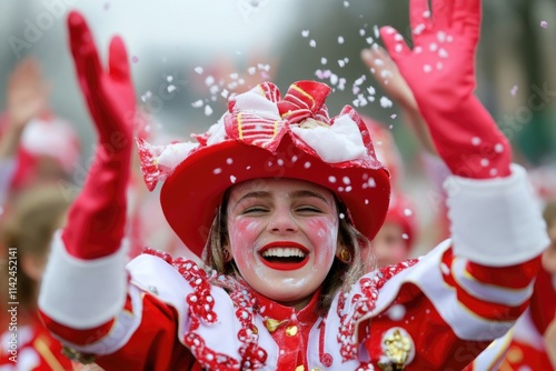 Rosenmontag festivity - German heritage, Danish celebration, Austrian tradition, Shrove Monday joy, festive parade, cultural gathering, carnival costumes, cheerful atmosphere, event joyful festivity. photo