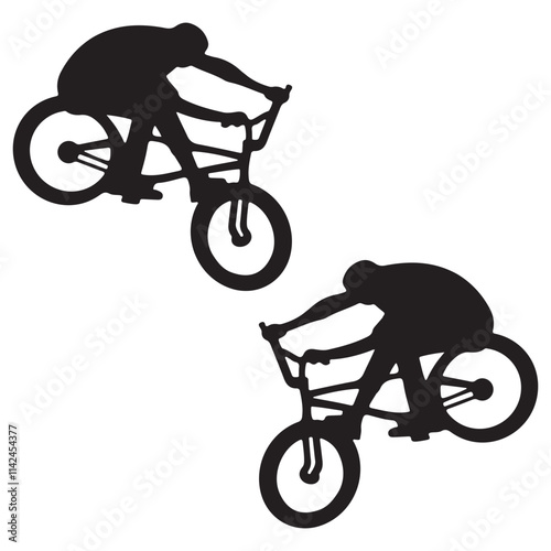 Bmx Bicycle Silhouette, Bmx Bicycle Vector Silhouette, Bicycle cartoon Silhouette, Bicycle illustration, Bmx Bicycle icon Silhouette, Bmx Bicycle Silhouette illustration