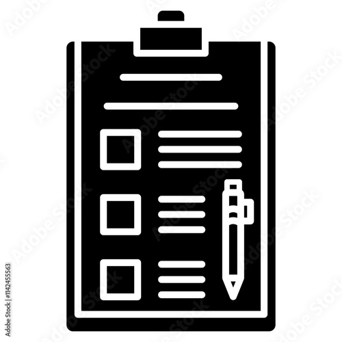 questionnaire icon element for design