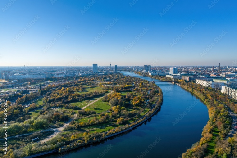 Aerial View of Berlin's Scenic Landscape Aerial View of Berlin's Scenic Landscape