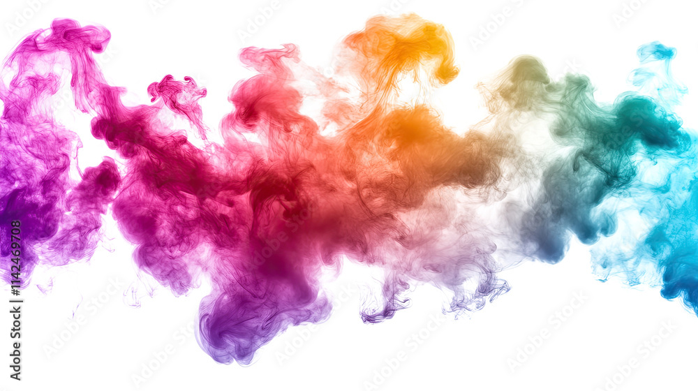 Rainbow Ink in Motion: Abstract art featuring vibrant, swirling colors of ink in water, creating a mesmerizing and colorful display. Perfect for designs needing a splash of creativity. Rainbow Ink in Motion: Abstract art featuring vibrant, swirling colors of ink in water, creating a mesmerizing and colorful display. Perfect for designs needing a splash of creativity.