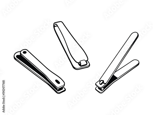 Nail Clipper Silhouette Vector