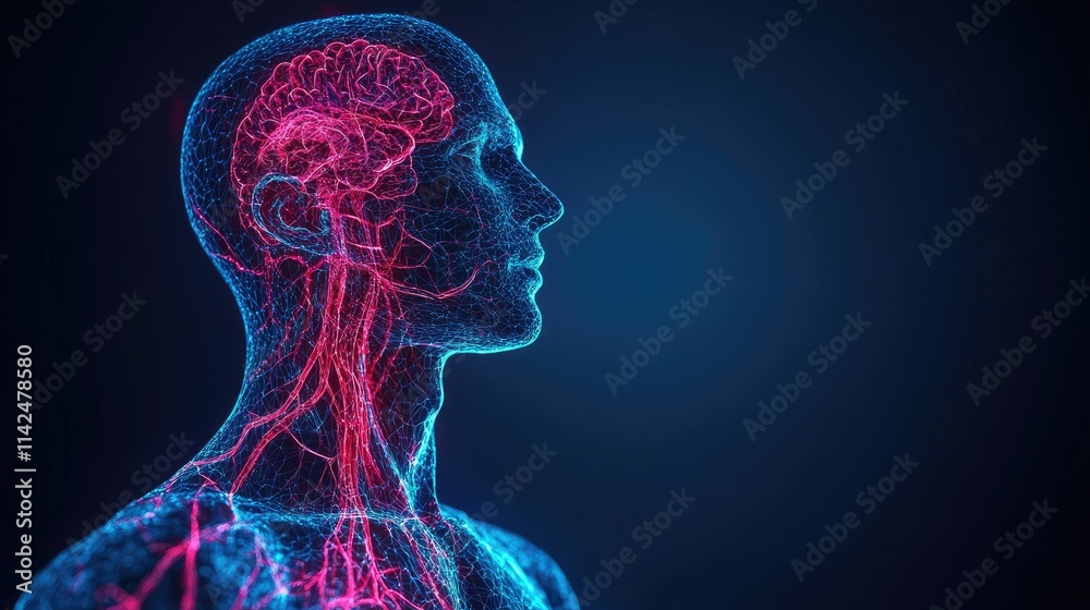 Human Brain and Nervous System: A 3D Visualization Human Brain and Nervous System: A 3D Visualization